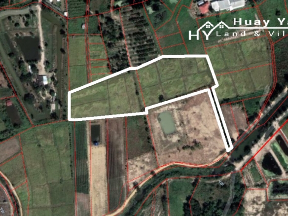 #1264  Huay Yai   10 rai in quiet location with klongside approach.