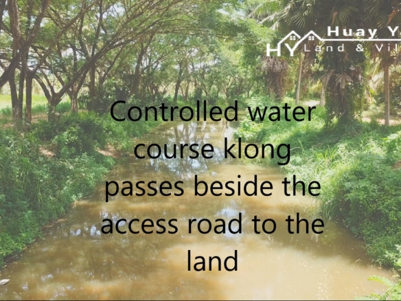 #1264  Huay Yai   10 rai in quiet location with klongside approach.