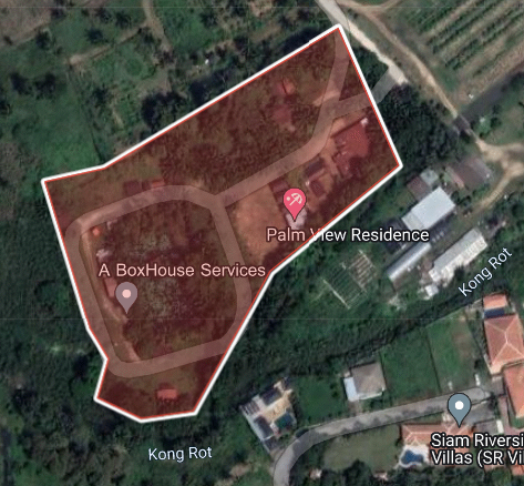 #1331   10+ rai – quietly situated beautiful land 1km from Pong High Street. Excellent value