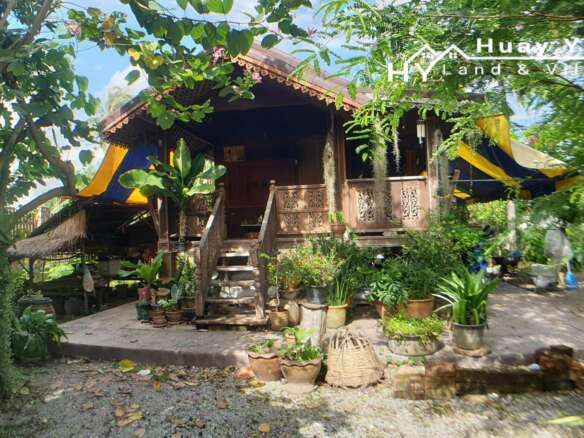 #3272     2 bedroom house and Thai house in quiet location with 1.5rai