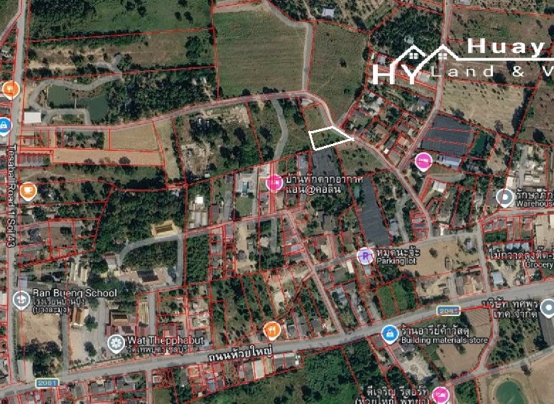 #1479   Land For Sale for large villa off Huay Yai Soi Polo