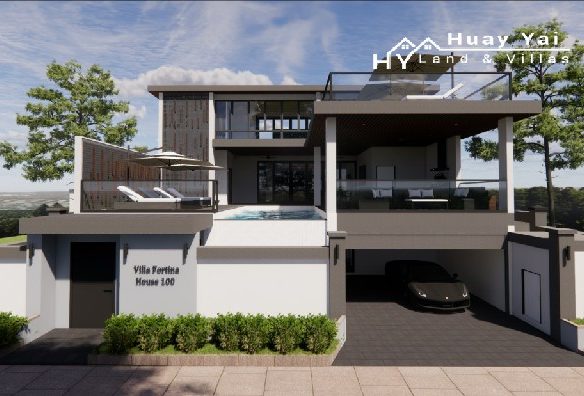 #3340  New luxury pool villa. Pattaya