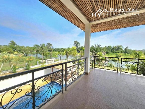 #3352    Spacious Lakeside Pool House in large plot in private estate