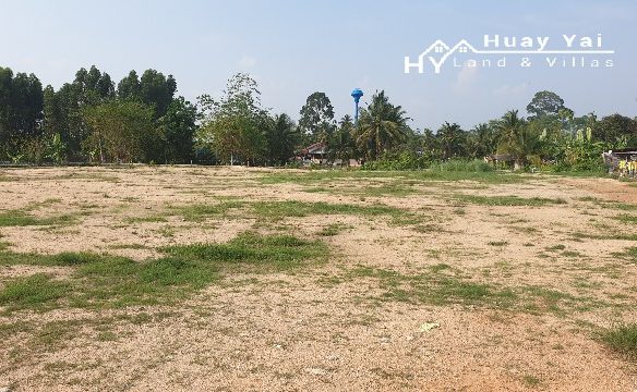 #1268 Attractive Corner Plot Land For Sale. Huay Yai Chien
