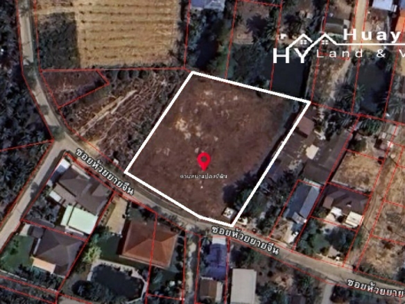 #1268 Attractive Corner Plot Land For Sale. Huay Yai Chien