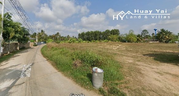 #1268 Attractive Corner Plot Land For Sale. Huay Yai Chien