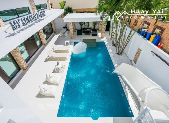 #3014  Stunning renovated Pool House in absolute beachfront gated village