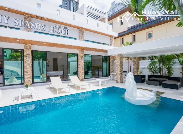 #3014  Stunning renovated Pool House in absolute beachfront gated village