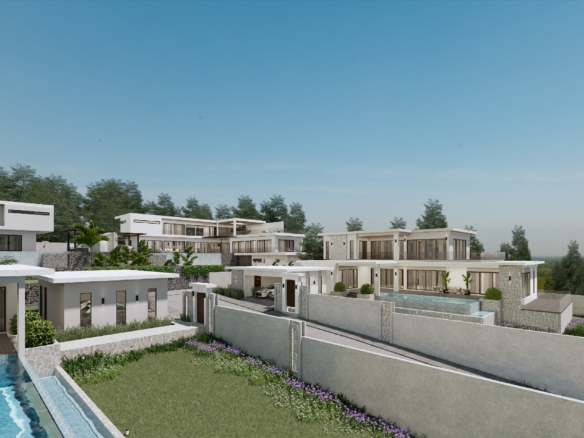 #3377  Hillside development exemplary modern  pool villas with excellent views