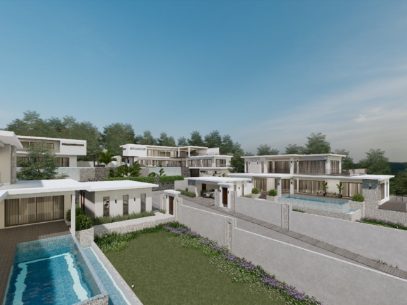 #3377  Hillside development exemplary modern  pool villas with excellent views