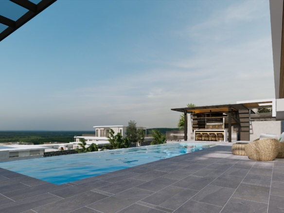 #3377  Hillside development exemplary modern  pool villas with excellent views