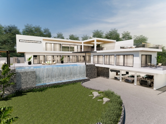 #3377  Hillside development exemplary modern  pool villas with excellent views