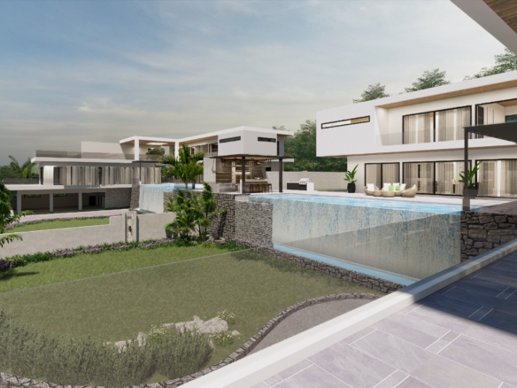 #3377  Hillside development exemplary modern  pool villas with excellent views