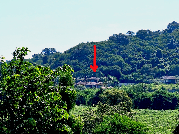 #3439   Extensive Hillside pool house on 4 rai with stunning westerly views 