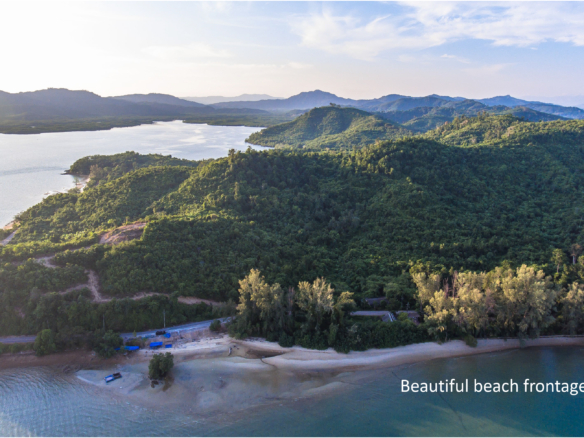 #1597    1090rai Hilltop & Beachfront Land at Phang Nga Bay