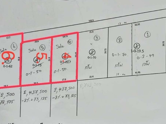 #1598 Huay Yai. 2 plots just off Soi Polo