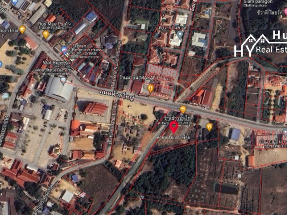#3163  Restaurant / Shop Site Long Lease. Centre of Huay Yai