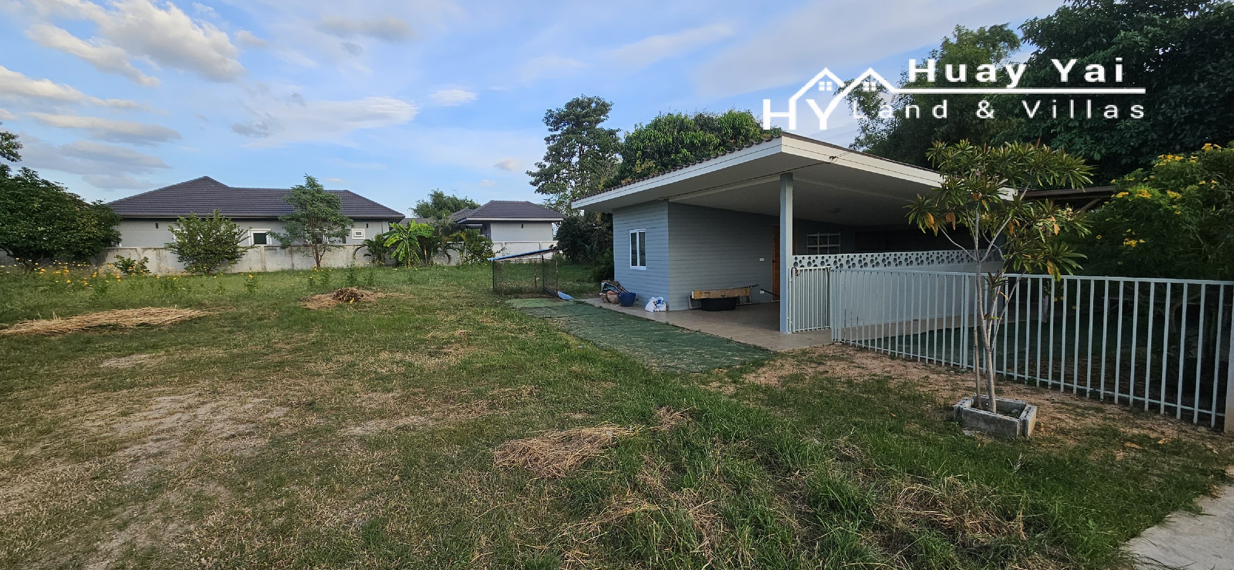 #1665 Good shaped land plot in quiet farang community, just off the Huay Yai Road