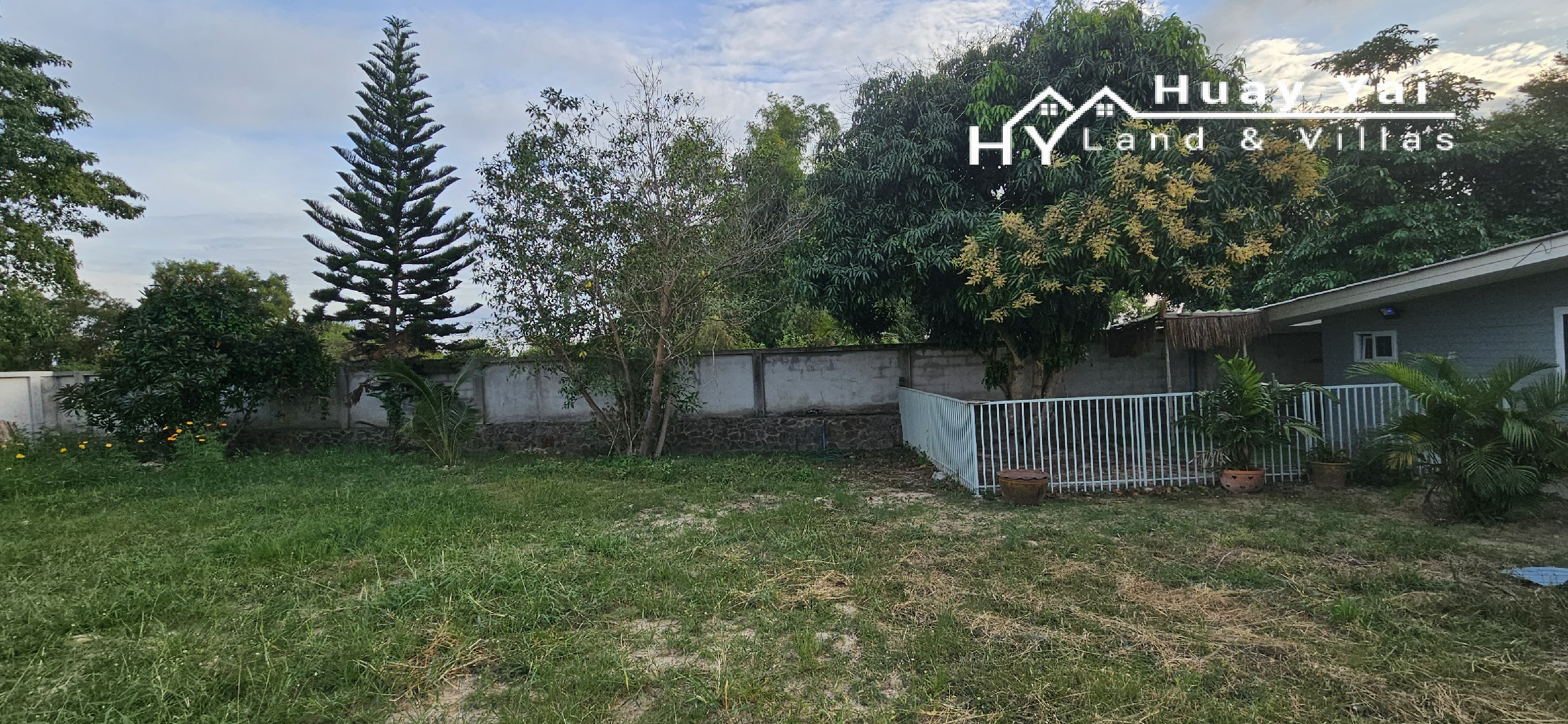 #1665 Good shaped land plot in quiet farang community, just off the Huay Yai Road
