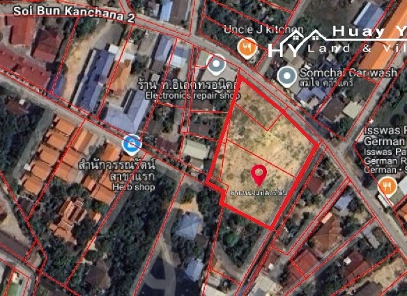 #1656     Good shaped development site. Wide Soi Jomtien.