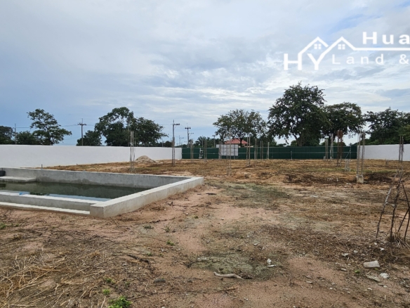 #C34 Building plot within the golf course. Walled, piled and swimming pool poured.