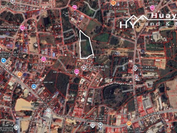 #1710 5rai adjoining gated community in centre of Huay Yai