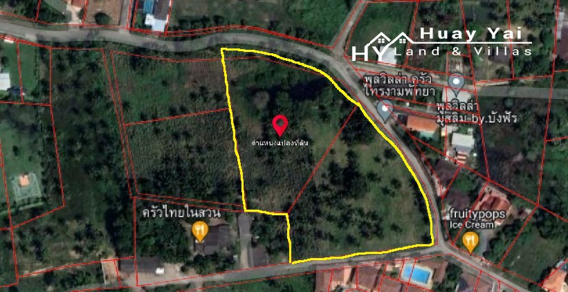 #1488b  5+rai Land For Sale Huay Yai Chien.