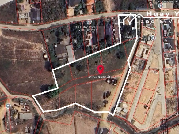 #1290  5+rai ideal multi villa site close to Huay Yai Road