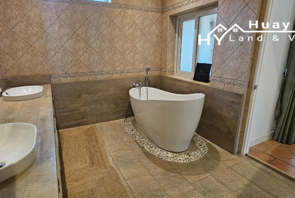 #3515   Beautifully presented and refurbished Pool Villa in large walled garden quietly hidden away in Huay Yai