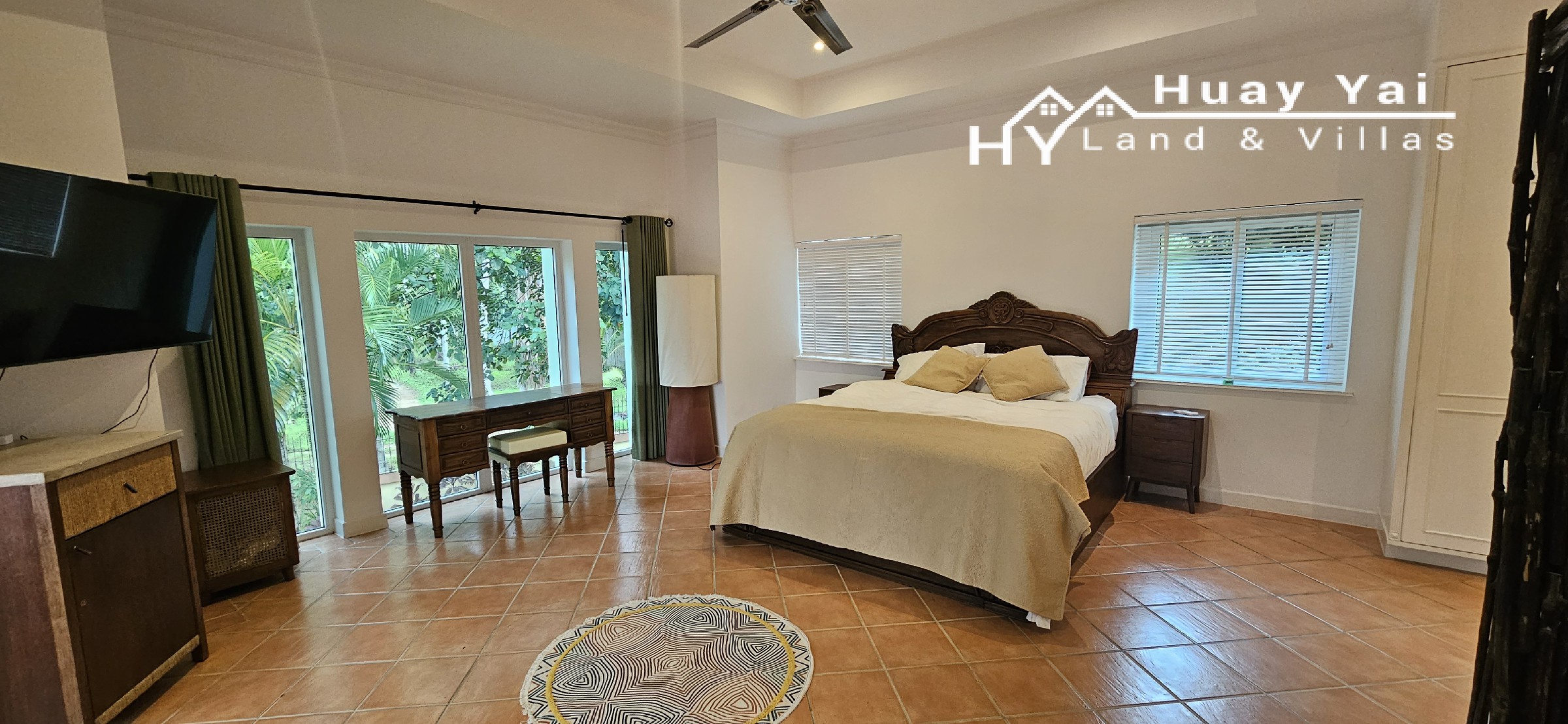 #3515   Beautifully presented and refurbished Pool Villa in large walled garden quietly hidden away in Huay Yai