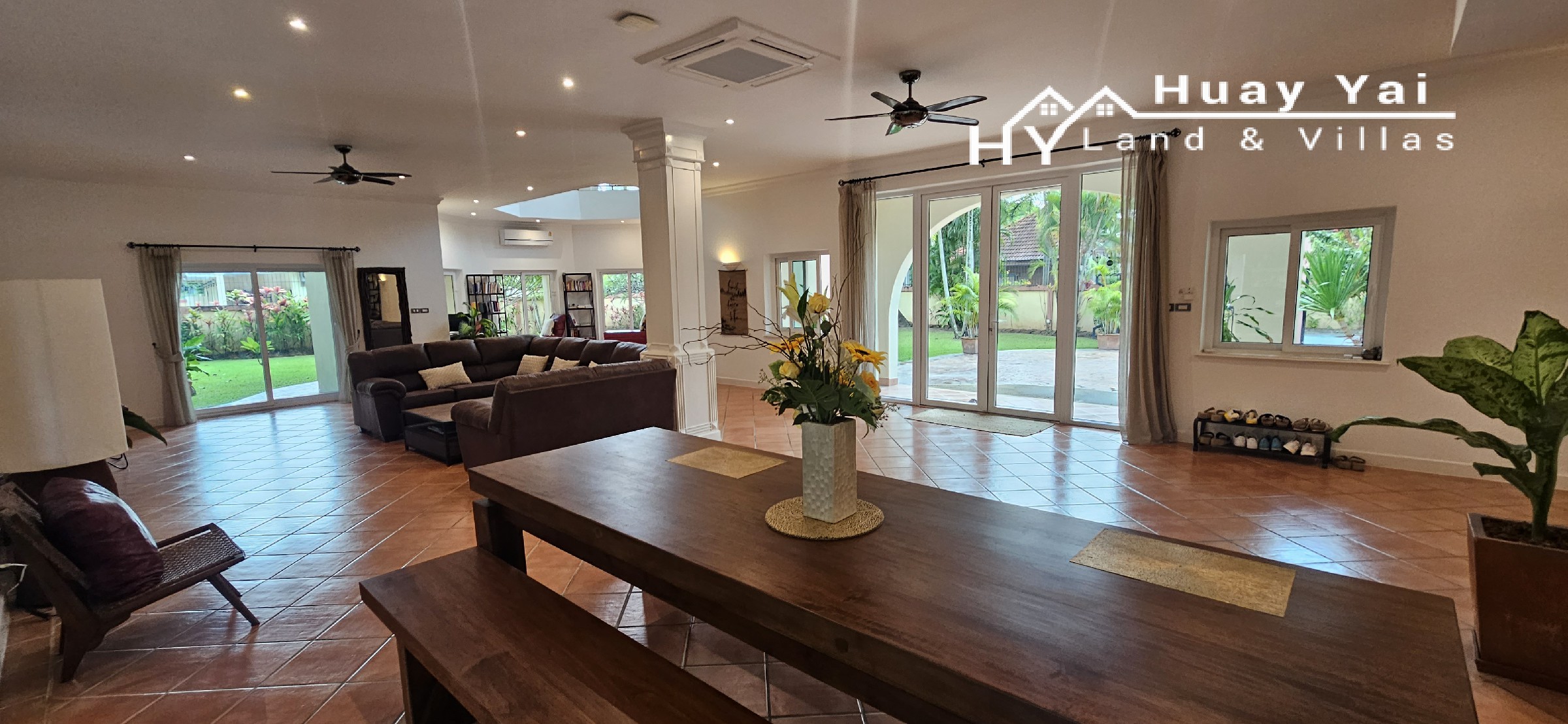 #3515   Beautifully presented and refurbished Pool Villa in large walled garden quietly hidden away in Huay Yai