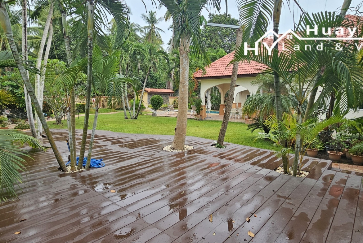 #3515   Beautifully presented and refurbished Pool Villa in large walled garden quietly hidden away in Huay Yai