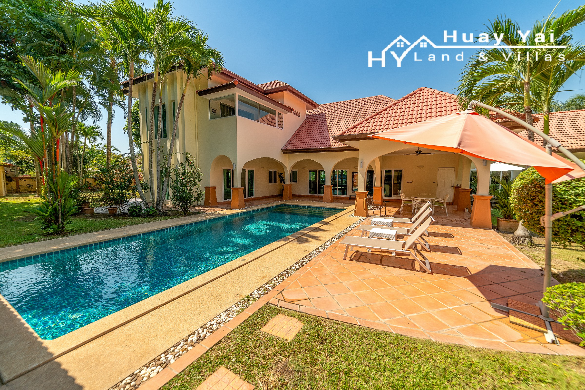 #3515   Beautifully presented and refurbished Pool Villa in large walled garden quietly hidden away in Huay Yai