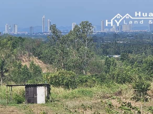 #1771       Hilltop Land For Sale in the hills behind Huay Yai, near Pattaya. Stunning views.