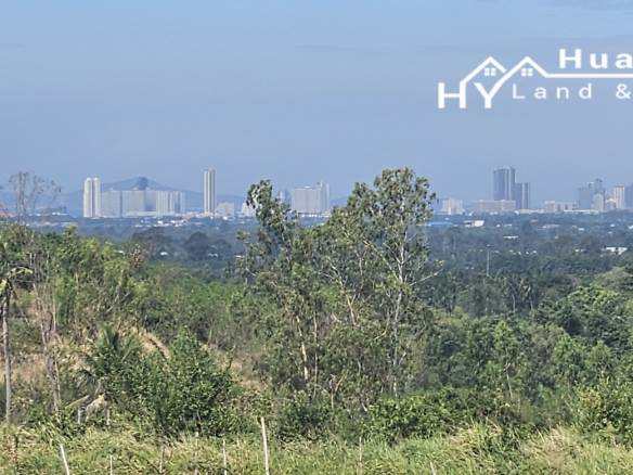 #1771       Hilltop Land For Sale in the hills behind Huay Yai, near Pattaya. Stunning views.