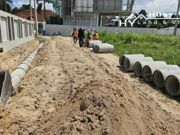 #1818 Land For Sale in Huay Yai.  Nine Building Plots up to 1rai in substantial farang neighbourhood