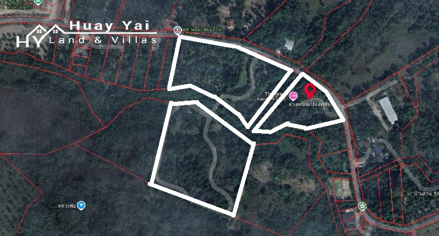 #3561 Eco Resort / Rural Development Land | 27.54 rai of rolling jungle in Sri Racha District.  Nightly Light Show!